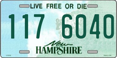 NH license plate 1176040