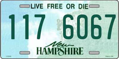 NH license plate 1176067