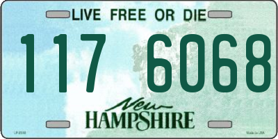 NH license plate 1176068