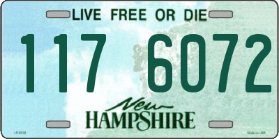 NH license plate 1176072