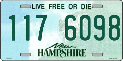 NH license plate 1176098