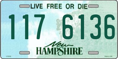 NH license plate 1176136
