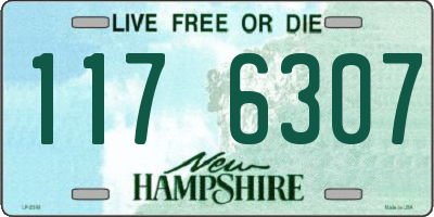 NH license plate 1176307