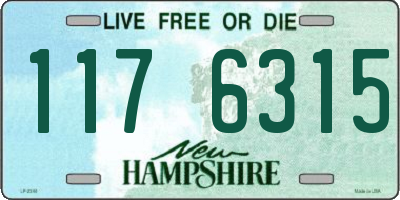NH license plate 1176315