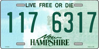 NH license plate 1176317