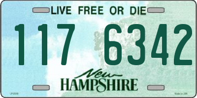 NH license plate 1176342