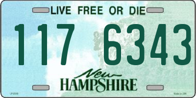 NH license plate 1176343