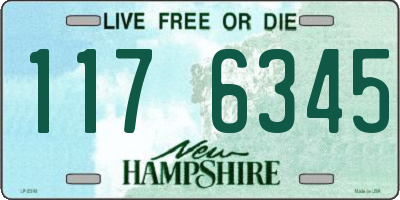 NH license plate 1176345