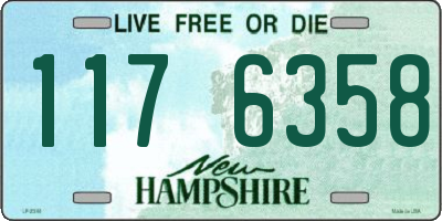 NH license plate 1176358