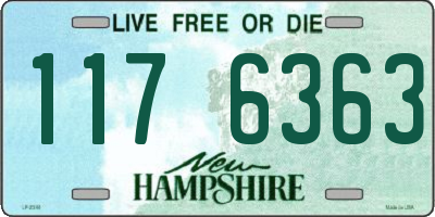 NH license plate 1176363