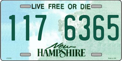 NH license plate 1176365