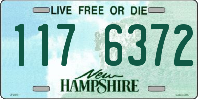 NH license plate 1176372