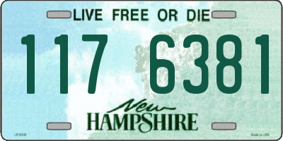 NH license plate 1176381