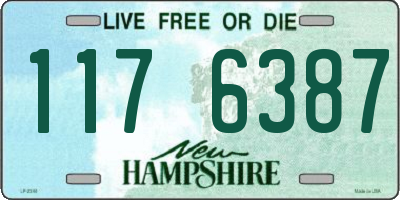 NH license plate 1176387