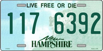 NH license plate 1176392
