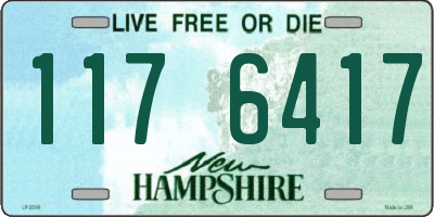 NH license plate 1176417