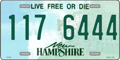 NH license plate 1176444