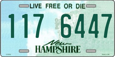 NH license plate 1176447