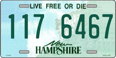 NH license plate 1176467