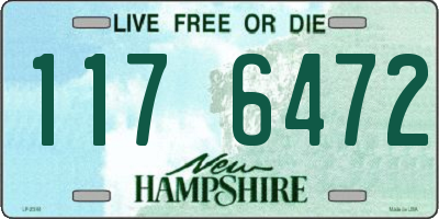 NH license plate 1176472