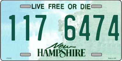 NH license plate 1176474
