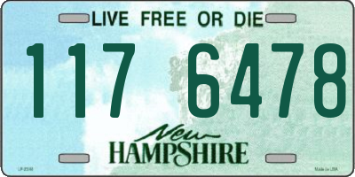 NH license plate 1176478