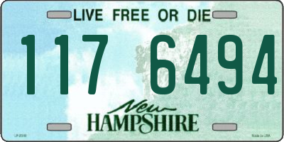 NH license plate 1176494