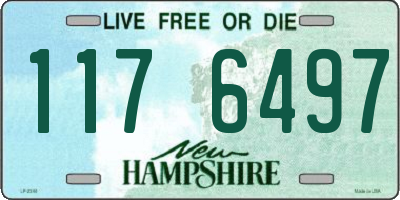 NH license plate 1176497