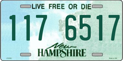 NH license plate 1176517