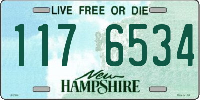 NH license plate 1176534