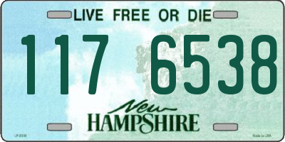 NH license plate 1176538