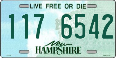 NH license plate 1176542