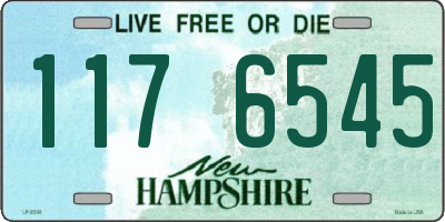 NH license plate 1176545