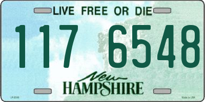 NH license plate 1176548