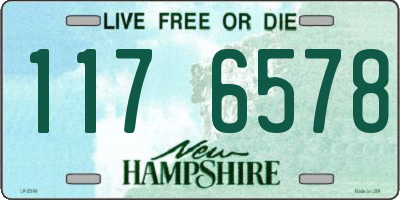NH license plate 1176578