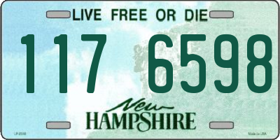 NH license plate 1176598