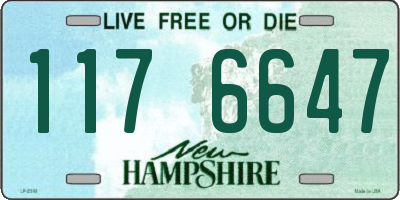 NH license plate 1176647