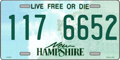 NH license plate 1176652
