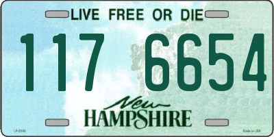 NH license plate 1176654