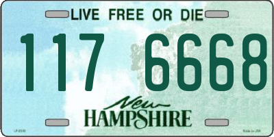 NH license plate 1176668