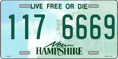 NH license plate 1176669