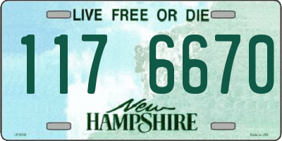 NH license plate 1176670