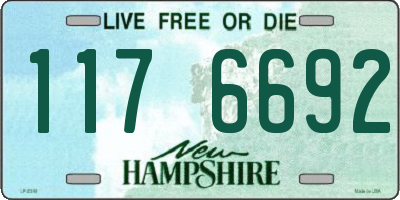 NH license plate 1176692