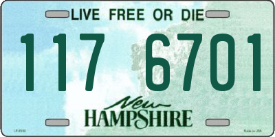 NH license plate 1176701
