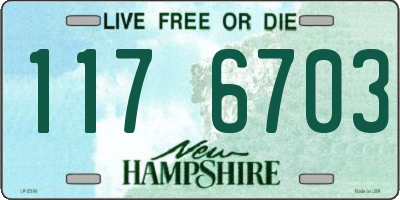 NH license plate 1176703