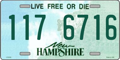 NH license plate 1176716