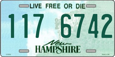 NH license plate 1176742