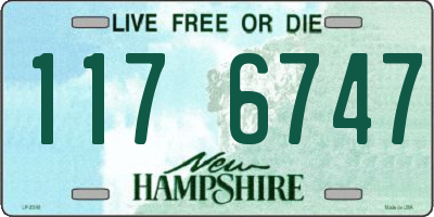 NH license plate 1176747
