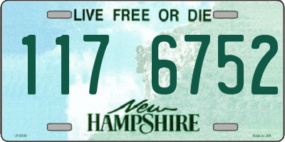 NH license plate 1176752