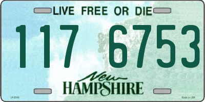 NH license plate 1176753